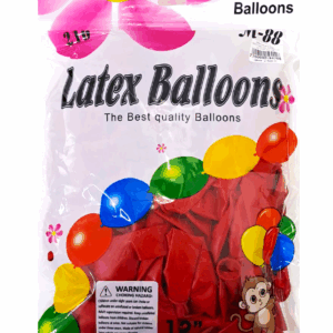 Шары упаковка 100шт однотонные Latex Balloons 12д арт.tr1045 красный