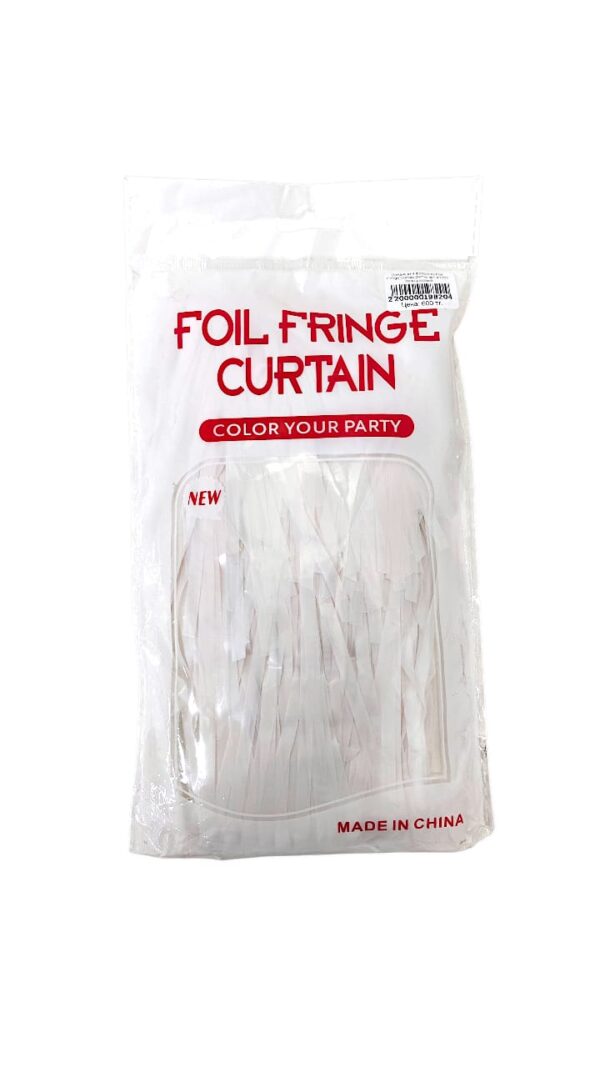 Дождик для фотозоны Foil Fringe Curtain 2м*1м арт.tr1382 бело-розовый