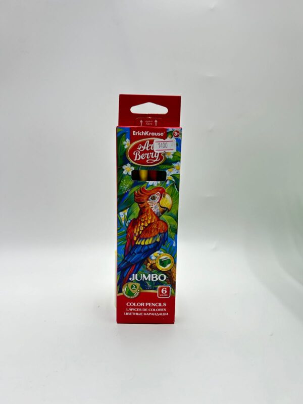 Цветные карандаши ErichKrause Jumbo 6цв арт.32473