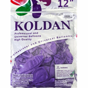 Шары упаковка 50шт Хром однотонные Koldan 12д арт.tr1115 фиолетовые
