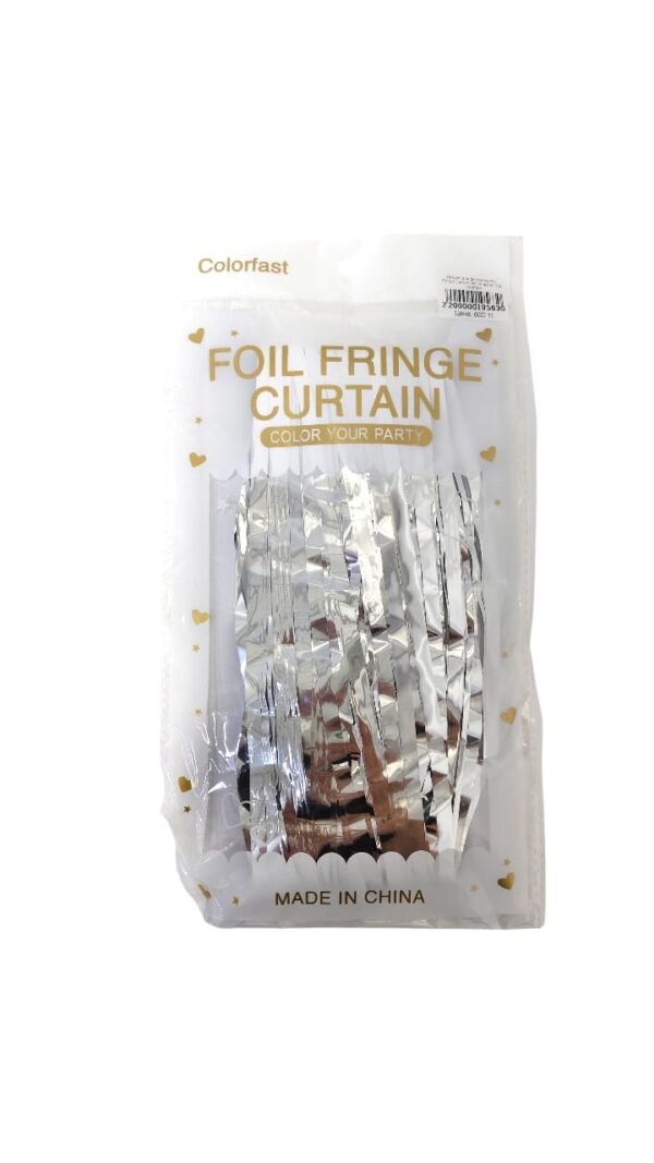 Дождик для фотозоны Foil Fringe Curtain 2м*1м арт.tr1189 серебро