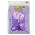 Дождик для фотозоны квадратый Foil Fringe Curtain 2м*1м арт.tr1248 голографический сиреневый