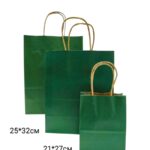 Пакет подарочный крафт 12*15см арт.pk15 темно-зеленый