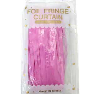 Дождик для фотозоны Foil Fringe Curtain 2м*1м арт.tr1191 светло-розовый матовый