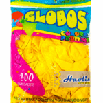 Шары упаковка 100шт однотонные Globos 12д арт.tr1057 желтый