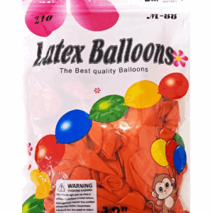 Шары упаковка 100шт однотонные Latex Balloons 12д арт.tr1074 оранжевые