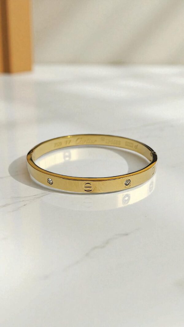 Браслет титан Love Cartier 6мм арт.tr1770 золото