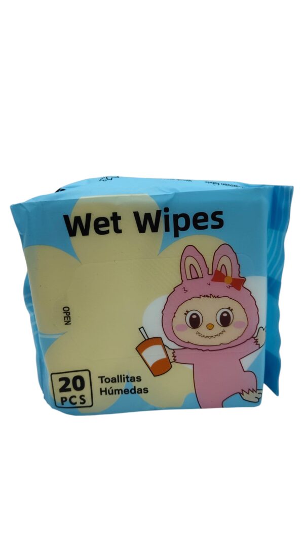 Салфетки влажные Wet wipes Лабубу уп 20шт арт.z-1209