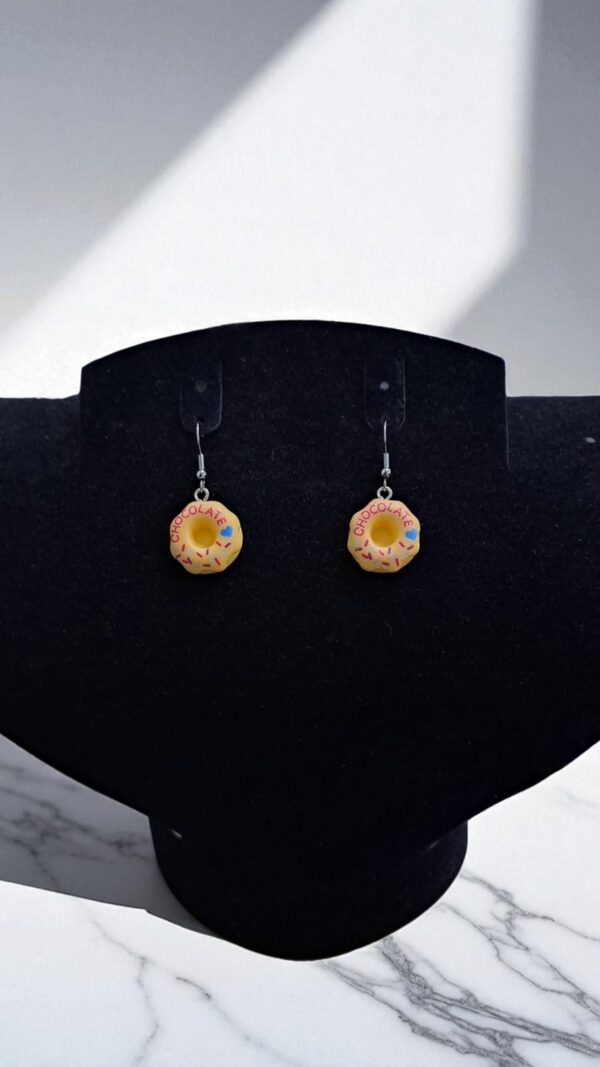 Серьги Пончики арт.tr2203 оранжевые