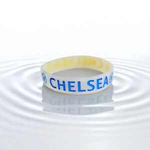 Браслет силиконовый Chelsea арт.tr1889 синий с желтым
