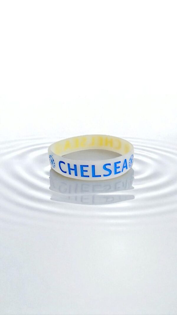 Браслет силиконовый Chelsea арт.tr1889 синий с желтым