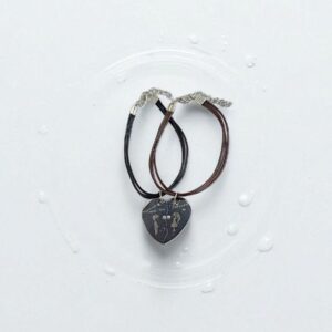 Браслеты парные на шнурке с магнитом сердце Love You Forever арт.tr1830 серебро