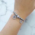 Браслет титан под Pandora с деревом жизни арт.tr1847 серебро