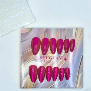 Ногти накладные кошачий глаз Sheglam Nail миндаль арт.tr2219 фуксия