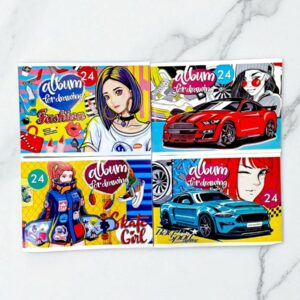 Альбом для рисования Вектор серия:Manga 24л ассорти
