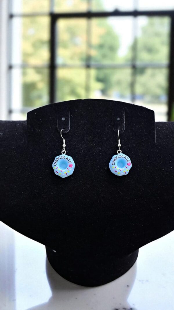 Серьги Пончики арт.tr2202 голубые