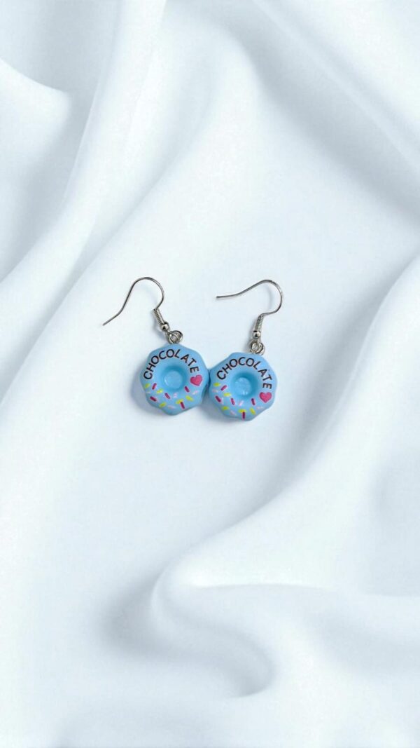 Серьги Пончики арт.tr2202 голубые