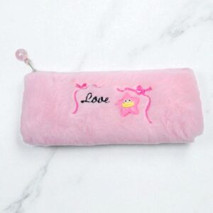 Пенал мех Звездочка Love арт.a-725 розовый