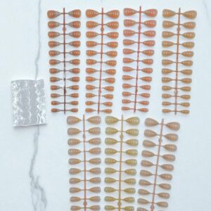 Ногти накладные на листе 24шт арт.qt725-08 ассорти