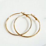 Серьги Кольца 5см арт.tr2006 золото
