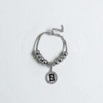 Браслет под Pandora с подвеской Fendi арт.tr1806 серебро