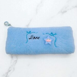 Пенал мех Звездочка Love арт.a-725 синий