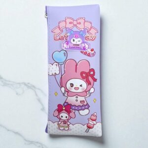 Пенал My Melody Let's play со значком Kuromi арт.8536 фиолетовый