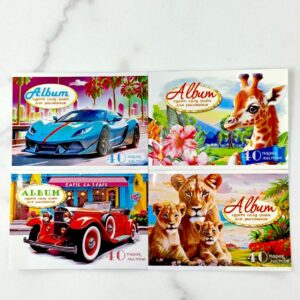 Альбом для рисования Вектор серия:Природа и Авто 40л ассорти