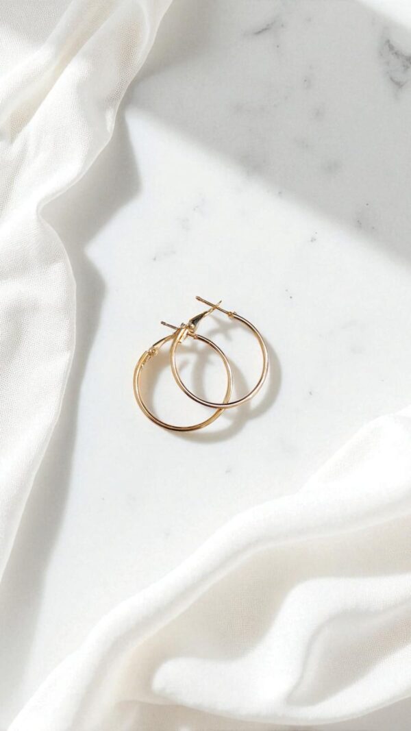 Серьги Кольца 3см арт.tr2205 золото