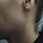 Серьги гвоздики Китти арт.tr1937 белые