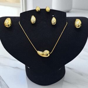 Набор 4в1 серьги+цепочка Bottega арт.tr2077 золото