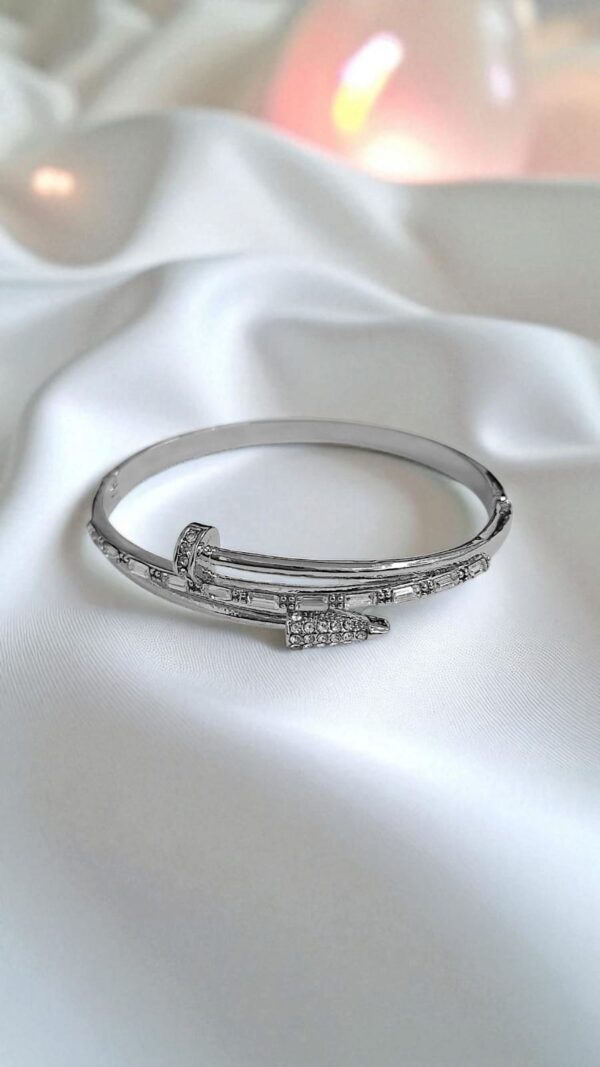 Браслет титан Juste un Clou Cartier со стразами арт.tr1789 серебро