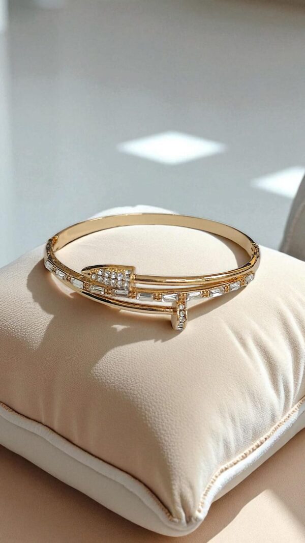 Браслет титан Juste un Clou Cartier со стразами арт.tr1790 золото