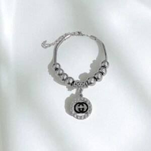 Браслет под Pandora с подвеской Gucci арт.tr1842 серебро