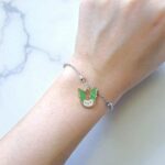 Браслет цепочка с подвеской Куроми арт.tr2151 зеленый