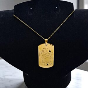Кулон титан с Драконом арт.tr2118 золото