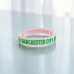 Браслет силиконовый Manchester city арт.tr1888 зеленый с розовым
