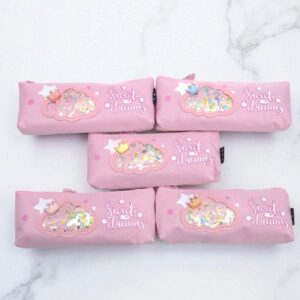 Пенал облачко шейкер с короной Sweet Dreams арт.zq-5924 розовый