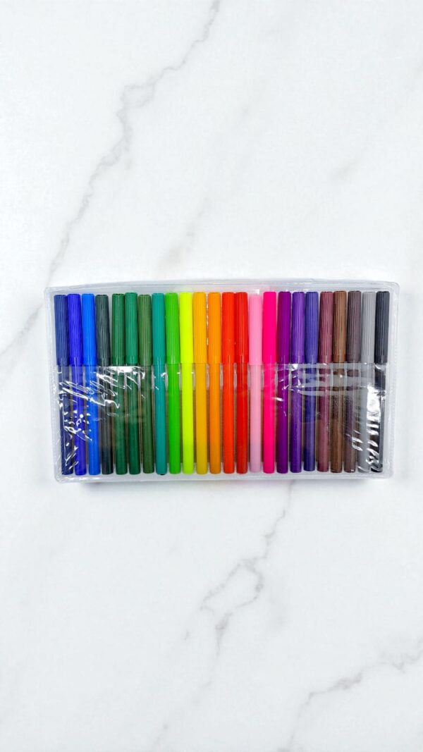 Фломастеры Color Fibre tip pens 24цв арт.858-24