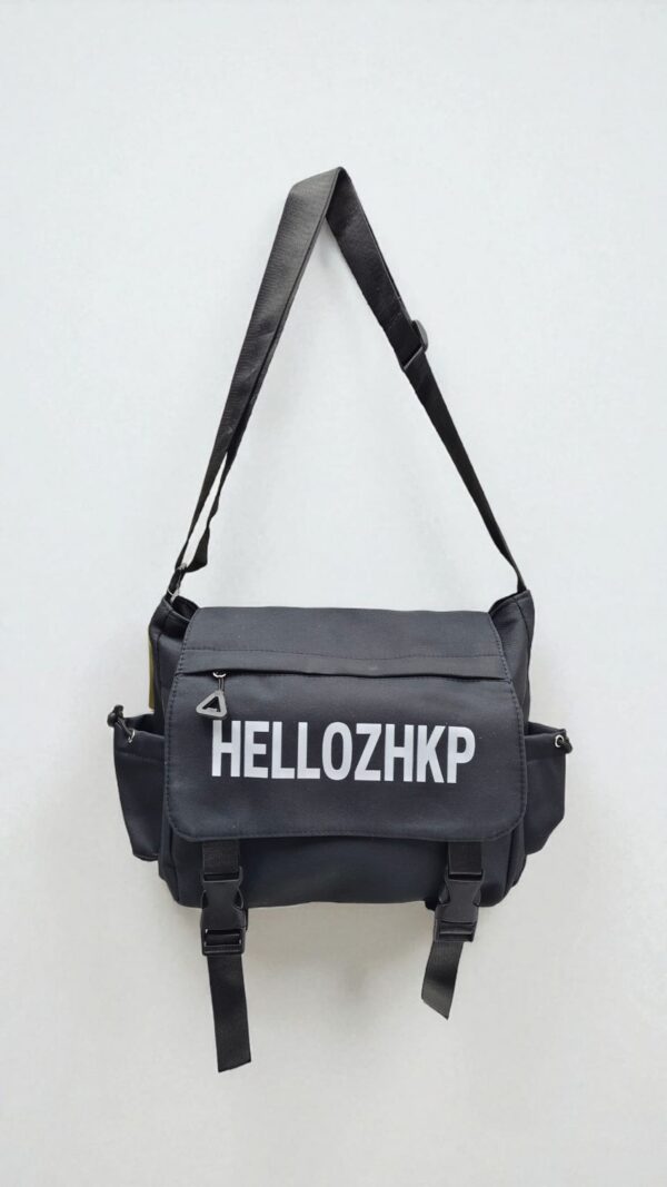 Сумка почтальонка Hellozhkp 28см арт.g-16 черная