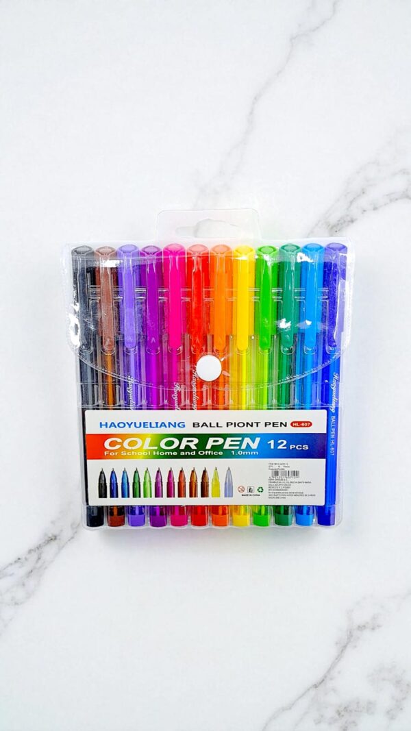 Ручки цветные Color Pen 12цв арт.hl-607