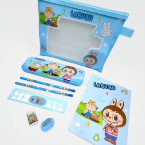 Набор канцелярский 8в1 в пенале Sanrio/Стич/Лабубу арт.6027 ассорти