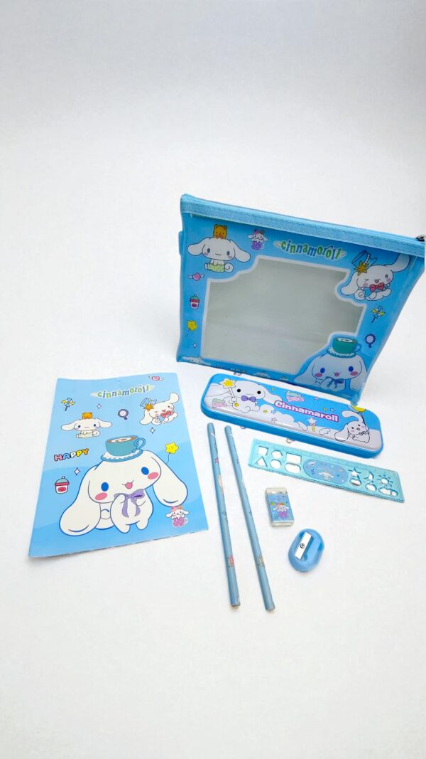 Набор канцелярский 8в1 в пенале Sanrio/Стич/Лабубу арт.6027 ассорти