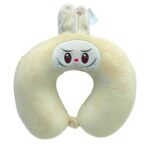Мягкая игрушка-подушка для шеи Labubu арт.0753-1 бежевая