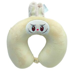 Мягкая игрушка-подушка для шеи Labubu арт.0753-1 бежевая