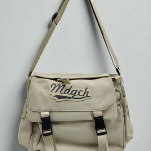 Сумка почтальонка Mdqch 25см арт.d6124#-3 бежевая