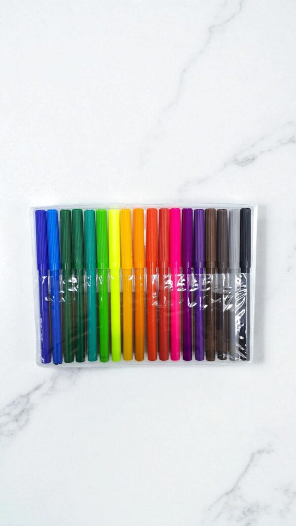 Фломастеры Color Fibre tip pens 18цв арт.858-18