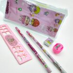 Набор канцелярский 6в1 в пенале Sanrio/Лабубу/Стич арт.3369 ассорти