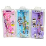Набор канцелярский 6в1 в пенале Sanrio/Лабубу/Стич арт.3369 ассорти