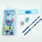 Набор канцелярский 6в1 в пенале Sanrio/Лабубу/Стич арт.3369 ассорти